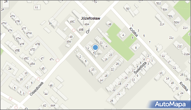 Józefosław, Cynamonowa, 7/1, mapa Józefosław