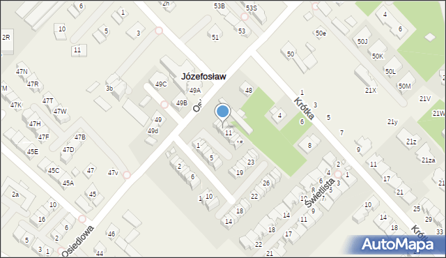 Józefosław, Cynamonowa, 9/2, mapa Józefosław