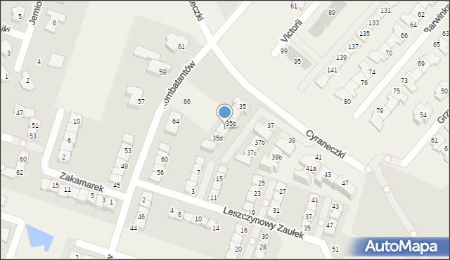 Julianów, Cyraneczki, 35c, mapa Julianów