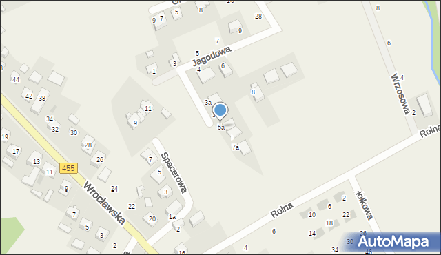 Kamieniec Wrocławski, Cytrynowa, 5a, mapa Kamieniec Wrocławski