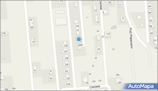 Kiełczów, Cyprysowa, 12m, mapa Kiełczów