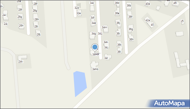 Kiełczów, Cyprysowa, 34HA, mapa Kiełczów