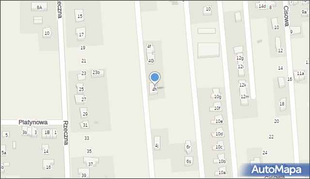 Kiełczów, Cyprysowa, 4h, mapa Kiełczów