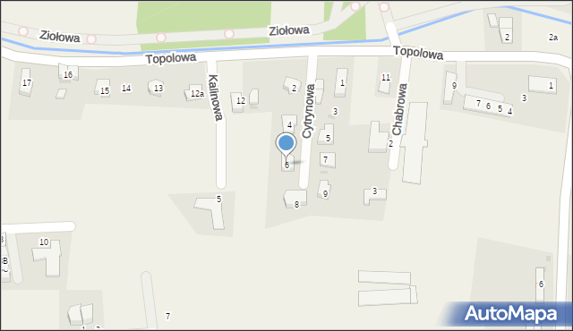 Kiełczówek, Cytrynowa, 6, mapa Kiełczówek