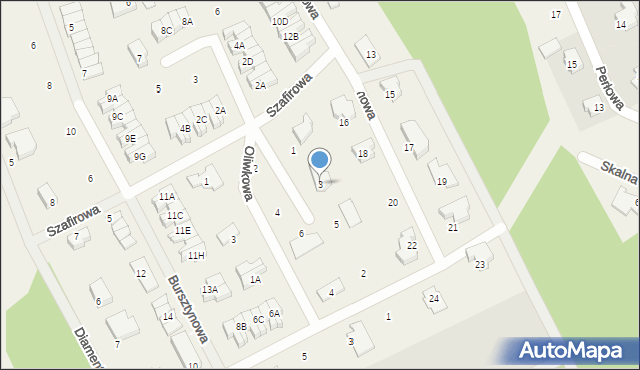 Kłodawa, Cytrynowa, 3, mapa Kłodawa