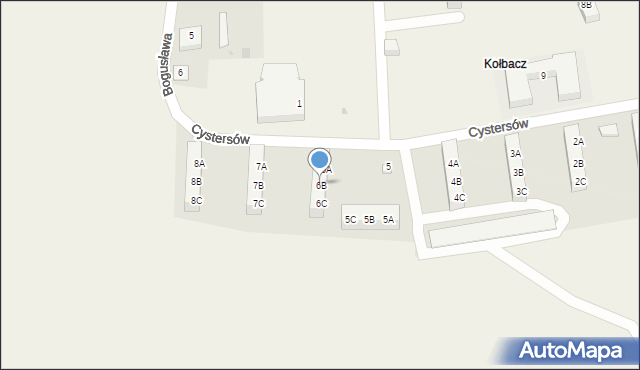 Kołbacz, Cystersów, 6B, mapa Kołbacz