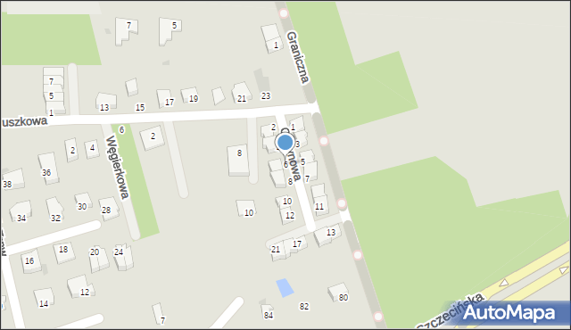 Koszalin, Cytrynowa, 6, mapa Koszalina