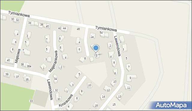 Krzeptów, Cynamonowa, 3, mapa Krzeptów