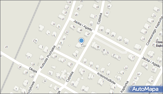 Kwidzyn, Cypiska, 9, mapa Kwidzyn