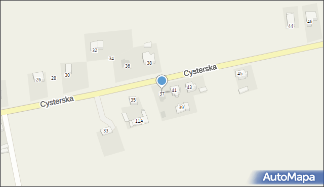Ląd, Cysterska, 37, mapa Ląd