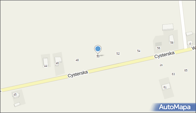 Ląd, Cysterska, 50, mapa Ląd
