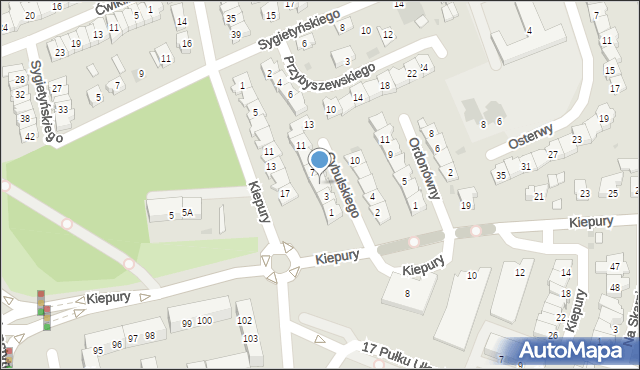 Leszno, Cybulskiego Zbigniewa, 5, mapa Leszno