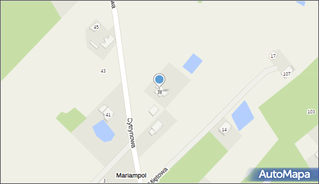 Mariampol, Cytrynowa, 38, mapa Mariampol