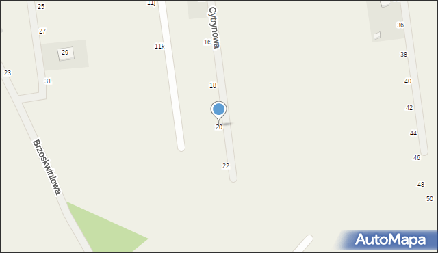 Maszkowice, Cytrynowa, 20, mapa Maszkowice