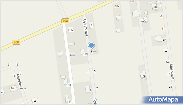 Maszkowice, Cytrynowa, 3, mapa Maszkowice