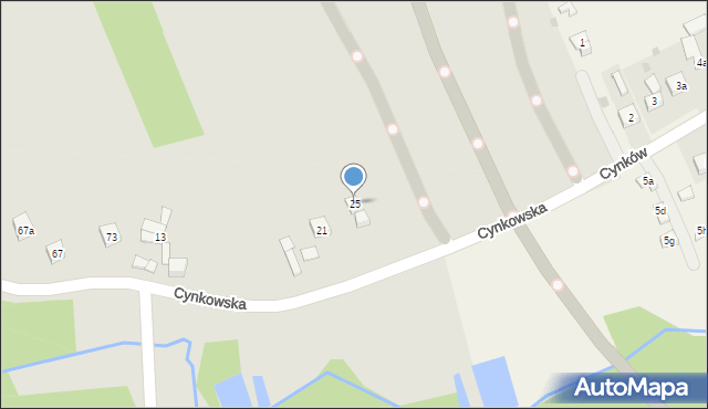 Nałęczów, Cynkowska, 25, mapa Nałęczów