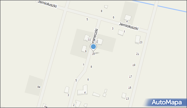 Niedźwiedź, Cyraneczki, 10, mapa Niedźwiedź