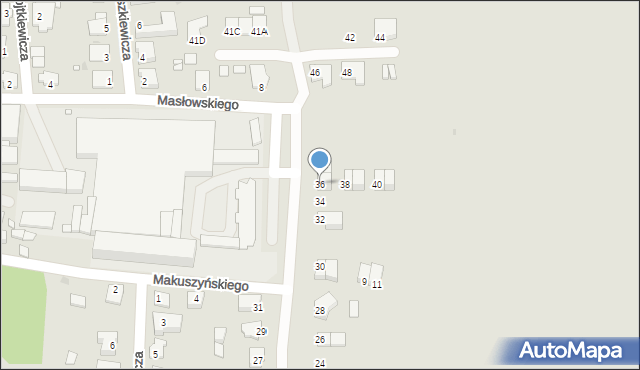 Opole, Cybisa Jana, 36, mapa Opola