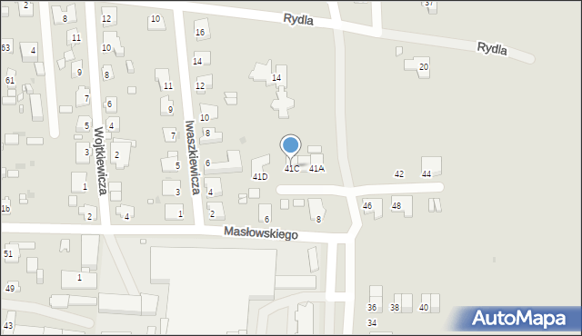 Opole, Cybisa Jana, 41C, mapa Opola