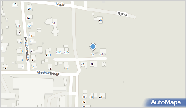 Opole, Cybisa Jana, 42, mapa Opola