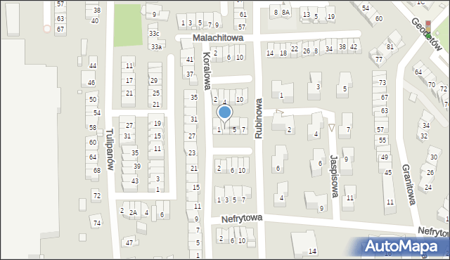 Piaseczno, Cyrkonii, 3, mapa Piaseczno