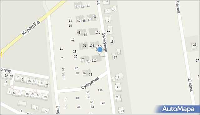 Rokitnica, Cyprysowa, 117, mapa Rokitnica