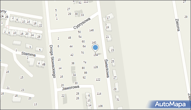 Rokitnica, Cyprysowa, 134, mapa Rokitnica