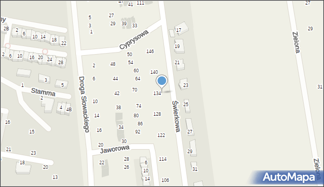 Rokitnica, Cyprysowa, 138, mapa Rokitnica