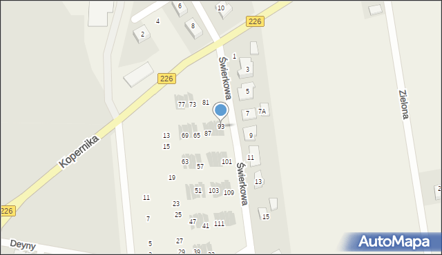 Rokitnica, Cyprysowa, 93, mapa Rokitnica