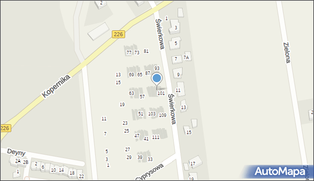 Rokitnica, Cyprysowa, 99, mapa Rokitnica