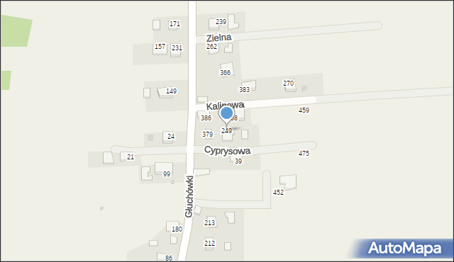 Sanka, Cyprysowa, 1, mapa Sanka