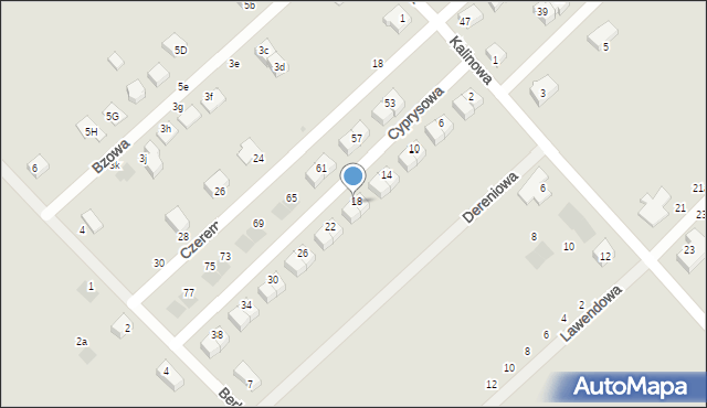 Siechnice, Cyprysowa, 18a, mapa Siechnice