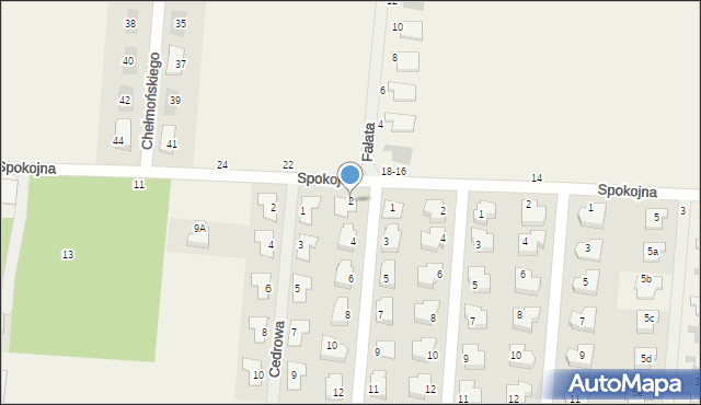 Skrzeszew, Cyprysowa, 2, mapa Skrzeszew