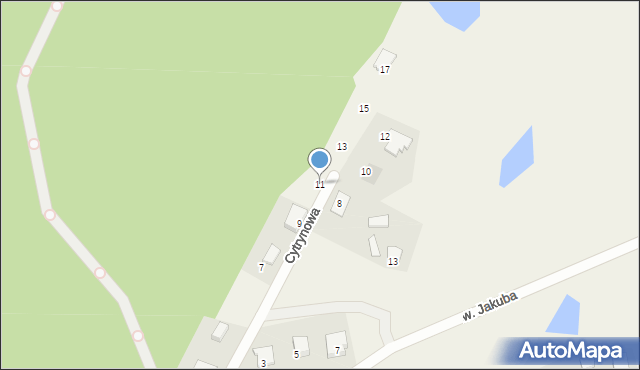 Skrzeszewo, Cytrynowa, 11, mapa Skrzeszewo