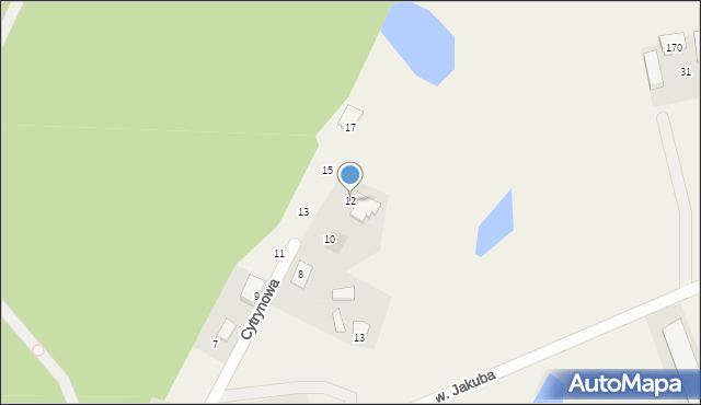 Skrzeszewo, Cytrynowa, 12, mapa Skrzeszewo