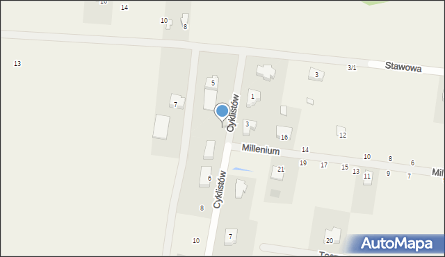 Sobolewo, Cyklistów, 2, mapa Sobolewo