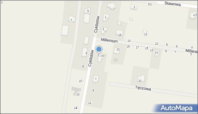 Sobolewo, Cyklistów, 5, mapa Sobolewo