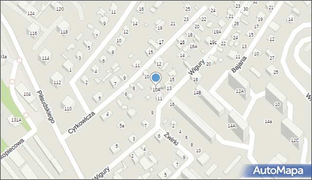 Starachowice, Cyrkowicza Włodzimierza, dr., 10A, mapa Starachowic