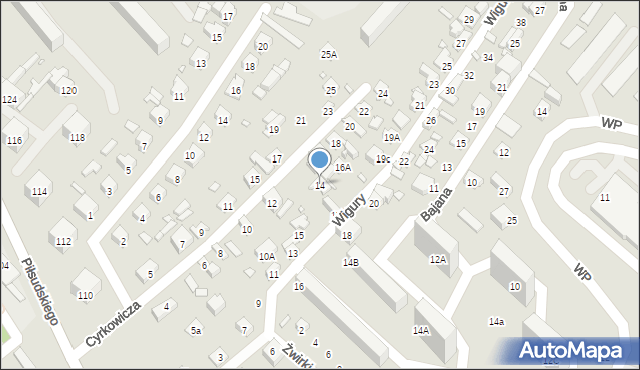 Starachowice, Cyrkowicza Włodzimierza, dr., 14, mapa Starachowic