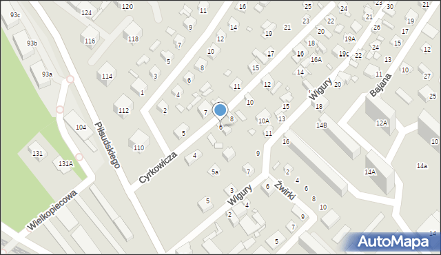 Starachowice, Cyrkowicza Włodzimierza, dr., 6, mapa Starachowic