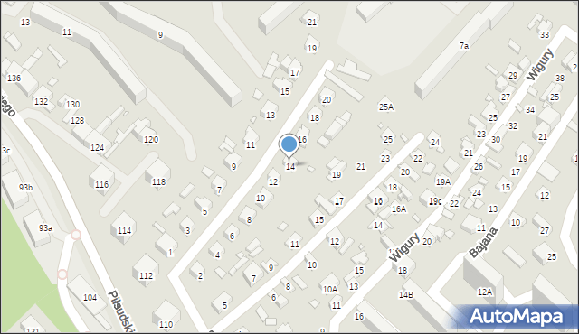 Starachowice, Cysterska, 14, mapa Starachowic