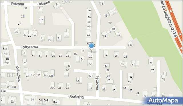 Straszyn, Cytrynowa, 22, mapa Straszyn