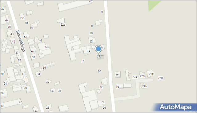 Swarzędz, Cybińska, 18, mapa Swarzędz