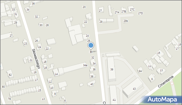 Swarzędz, Cybińska, 30, mapa Swarzędz