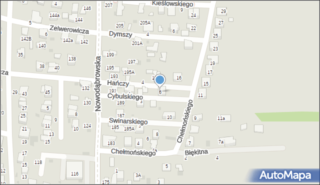 Tarnów, Cybulskiego Zbigniewa, 6, mapa Tarnów