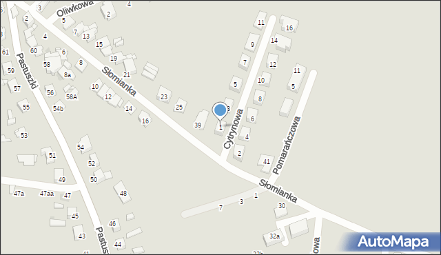 Tarnowskie Góry, Cytrynowa, 1, mapa Tarnowskie Góry