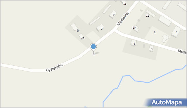 Trzepowo, Cystersów, 1, mapa Trzepowo