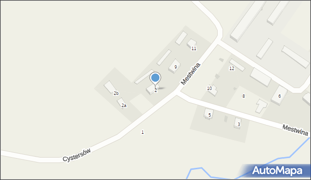 Trzepowo, Cystersów, 2, mapa Trzepowo