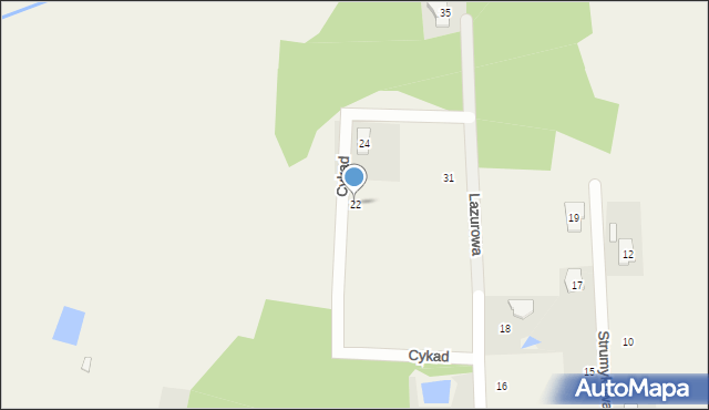 Urzut, Cykad, 22, mapa Urzut