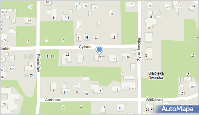 Warszawa, Cytadeli, 16, mapa Warszawy